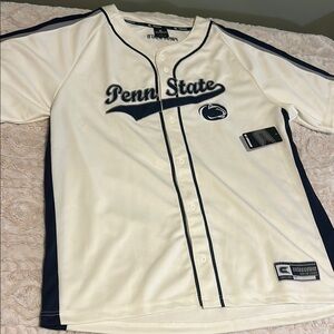 Colosseum White and Blue Jersey Shirt Classic Design